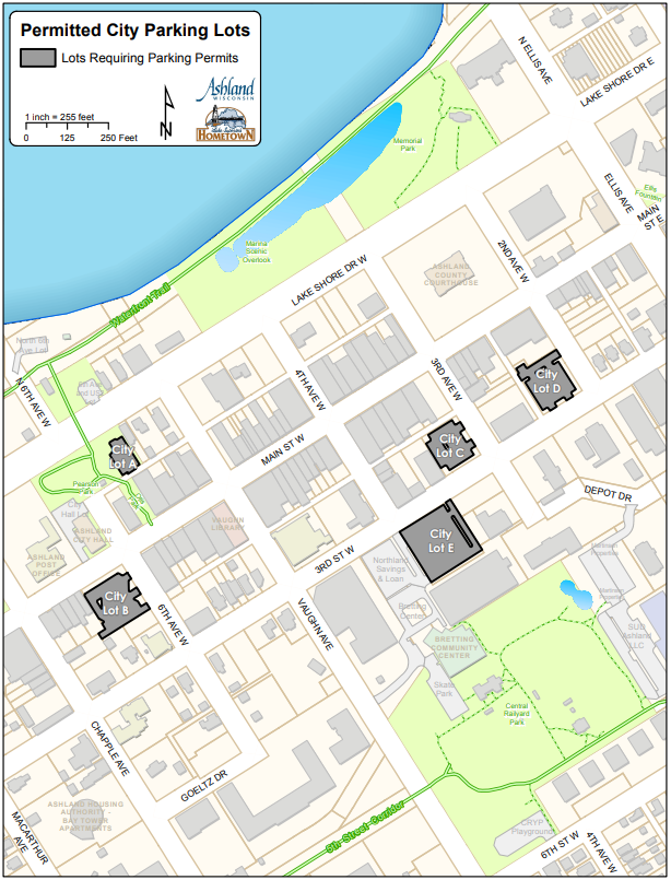 Permitted City Parking Lots
