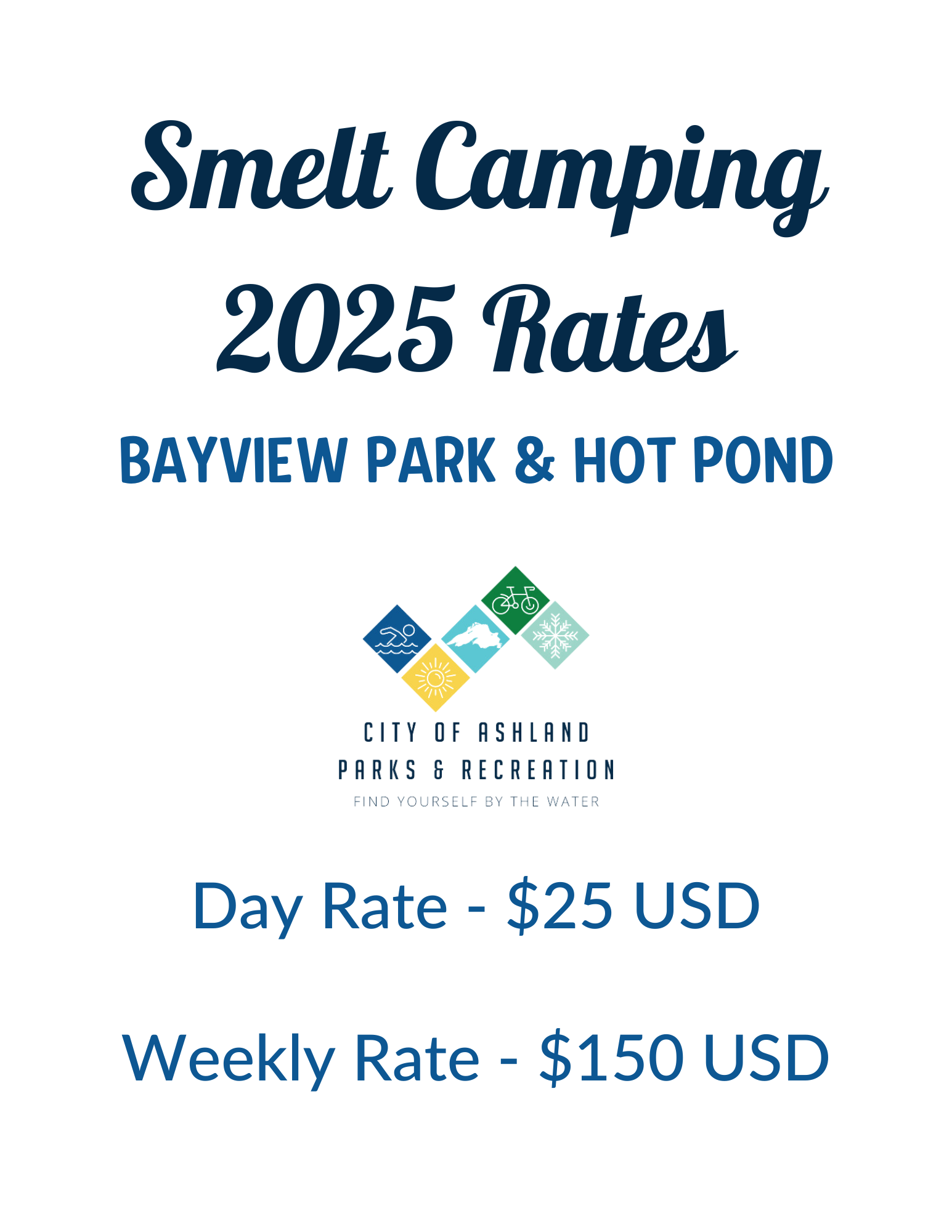 Smelt Camping 2025 Rates